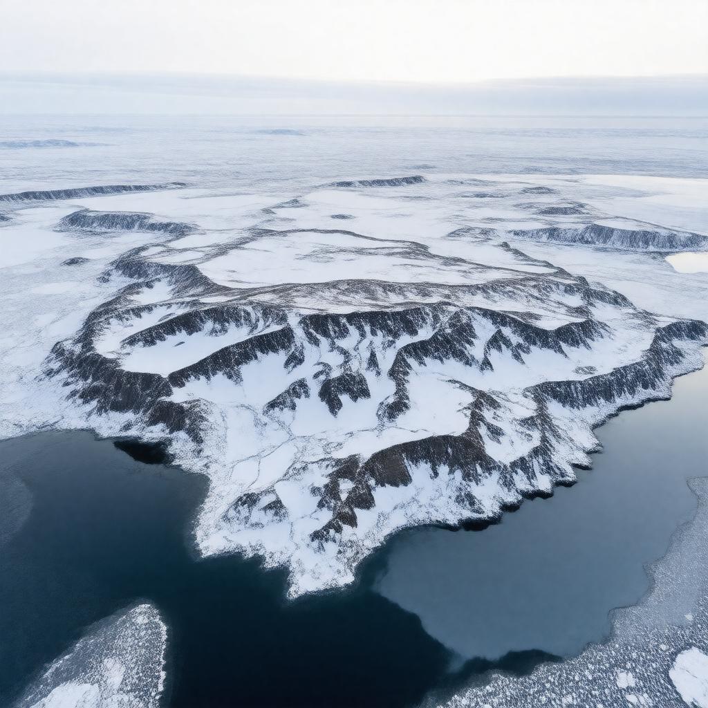 AI-created image of Ellef Ringnes Island