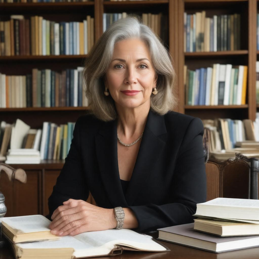 AI-created image of Ellen Frey McCourt