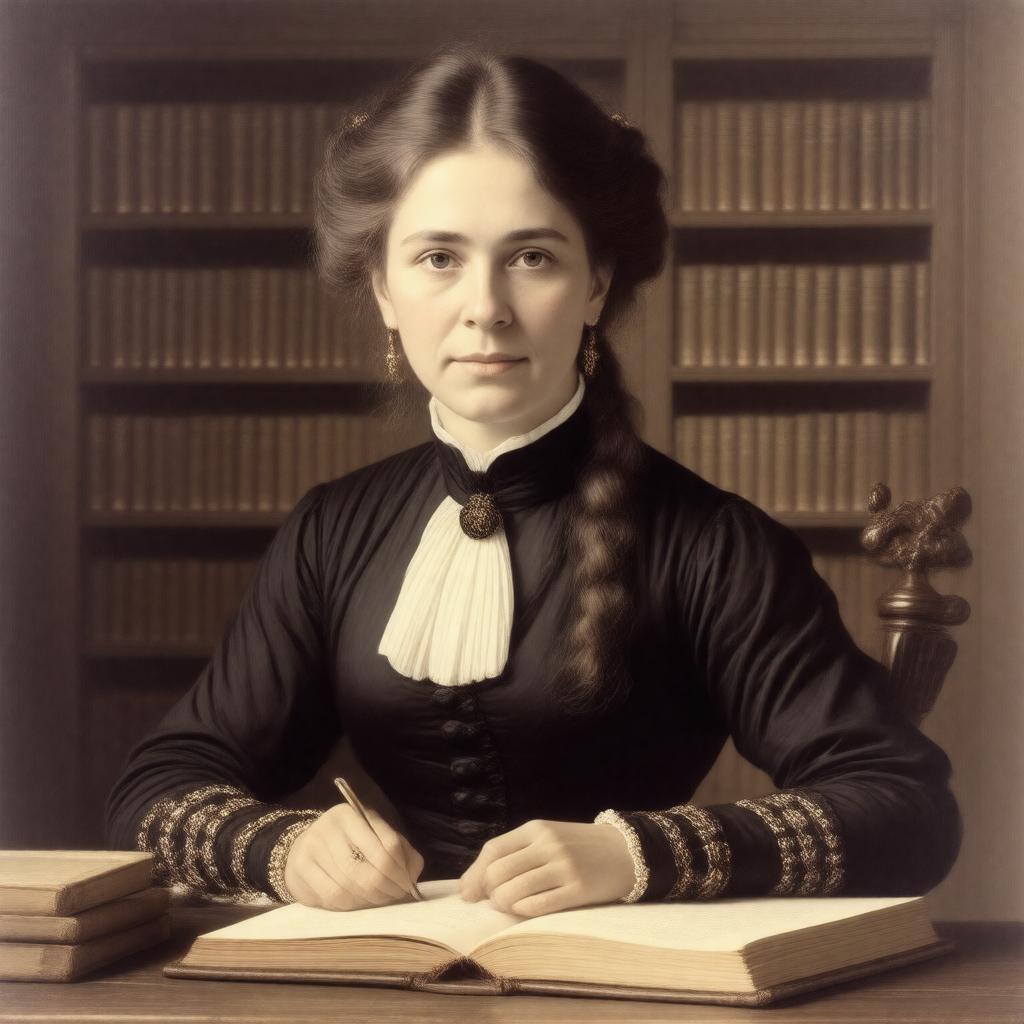 AI-created image of Ellen Tucker Emerson