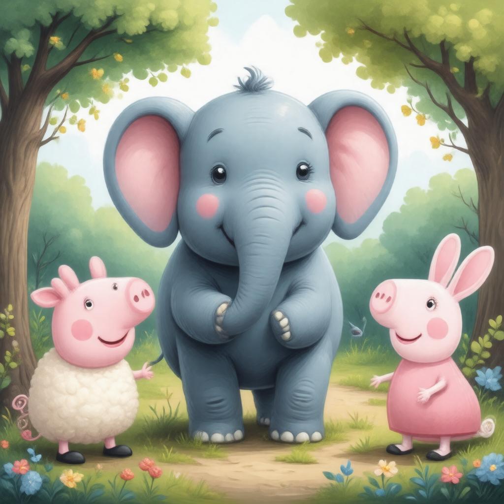 AI-created image of Ellie the Elephant