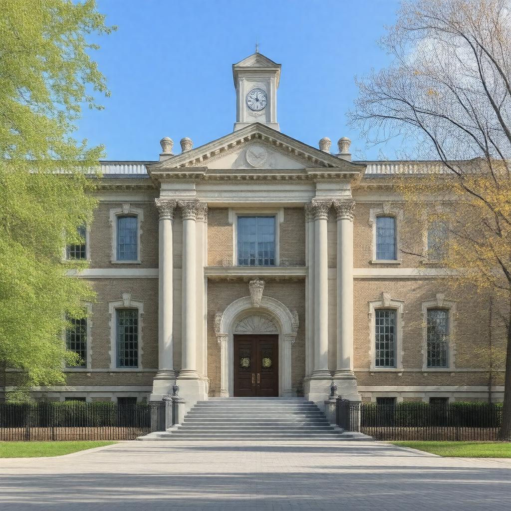 Click to view larger image AI-created image of Ellis Library