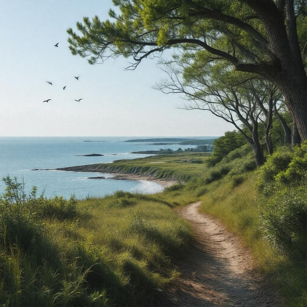 AI-created image of Ellisville Harbor State Park