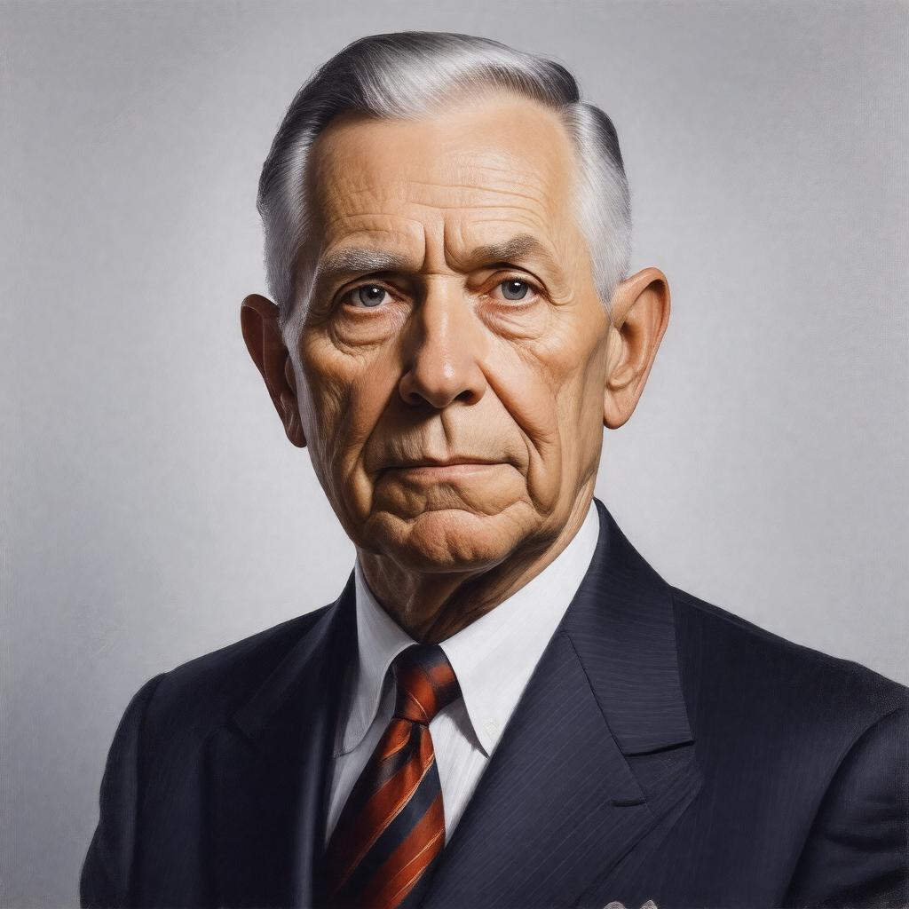 AI-created image of Elmer Holmes Bobst