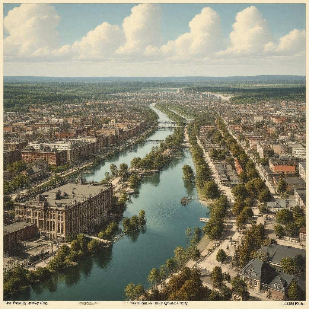 AI-created image of Elmira, New York, USA