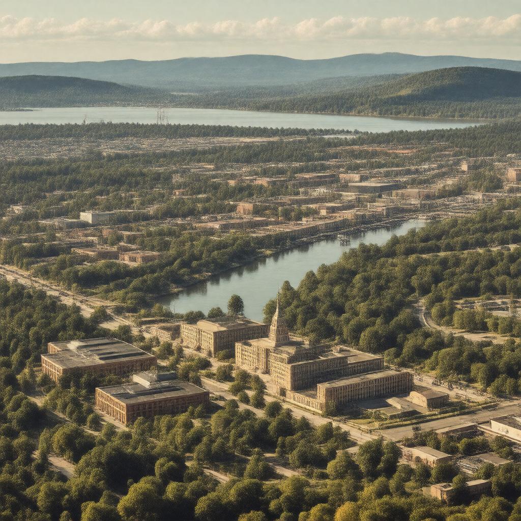 AI-created image of Elmira, New York, United States