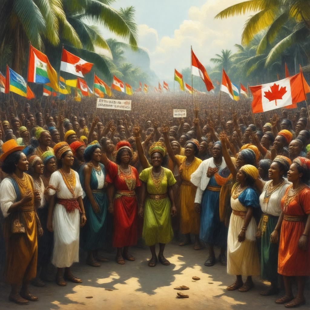 Click to view larger image AI-created image of Emancipation Day