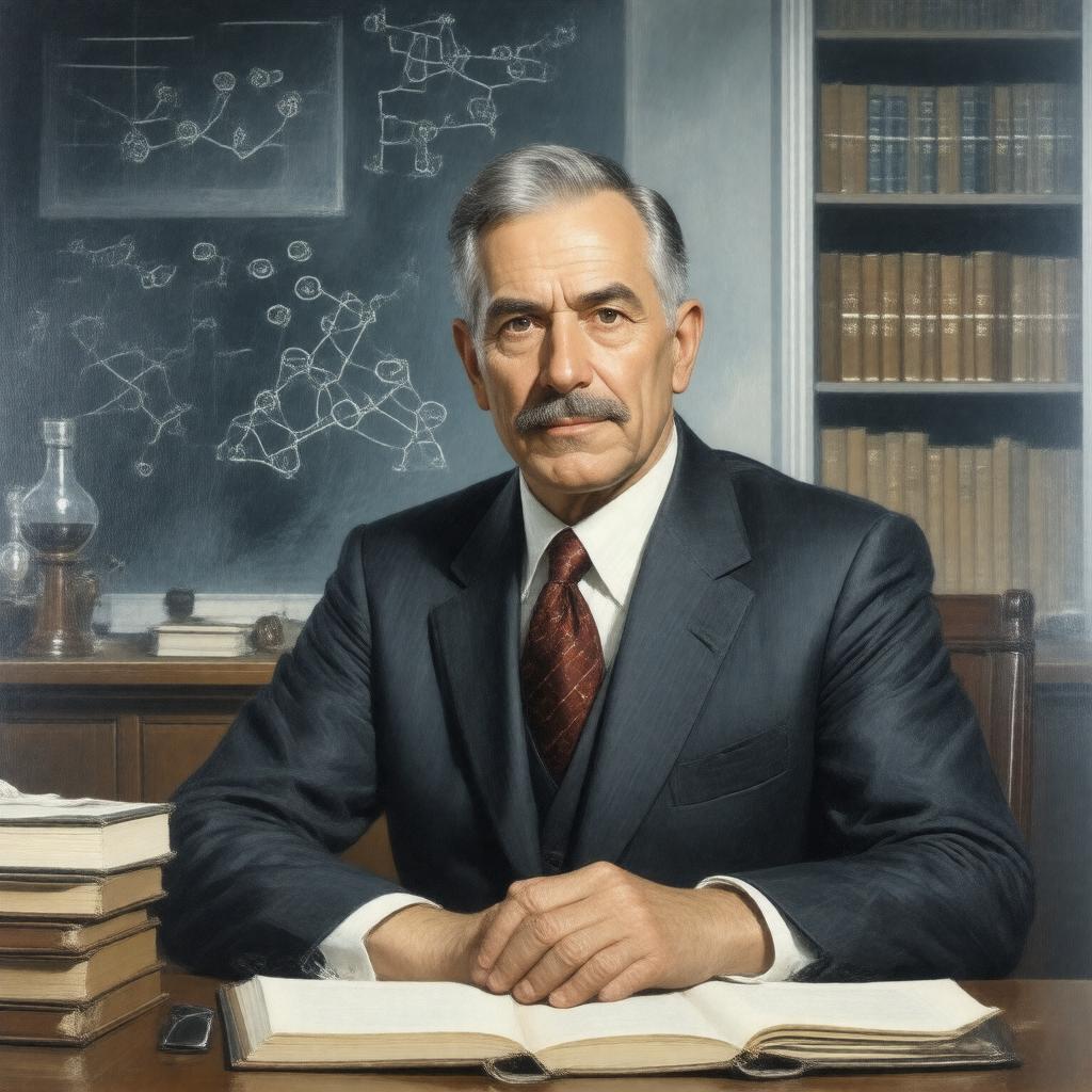 Click to view larger image AI-created image of Emanuel R. Piore