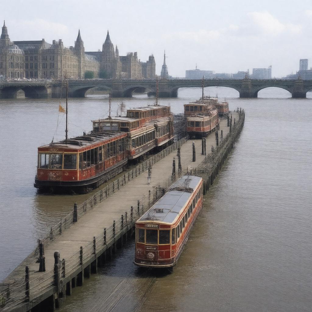 Click to view larger image AI-created image of Embankment Pier