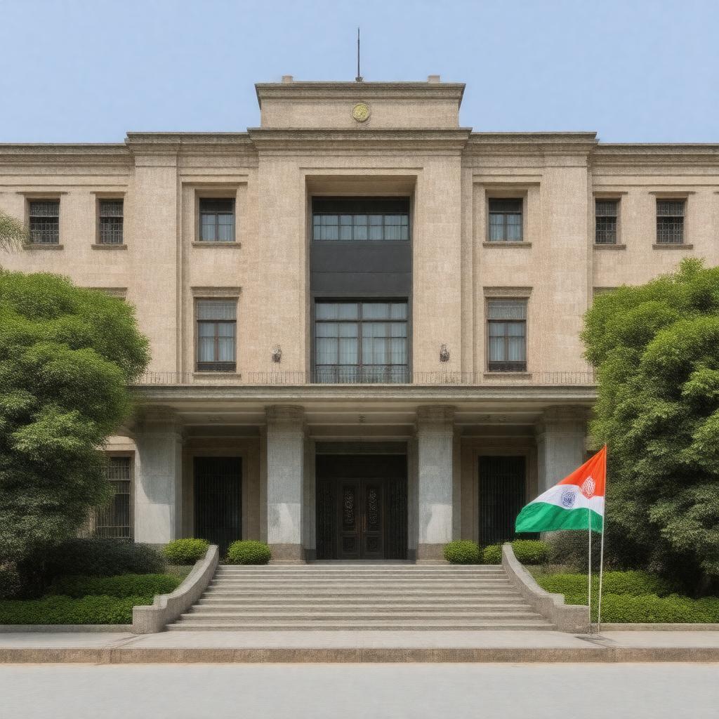 Click to view larger image AI-created image of Embassy of Afghanistan, New Delhi