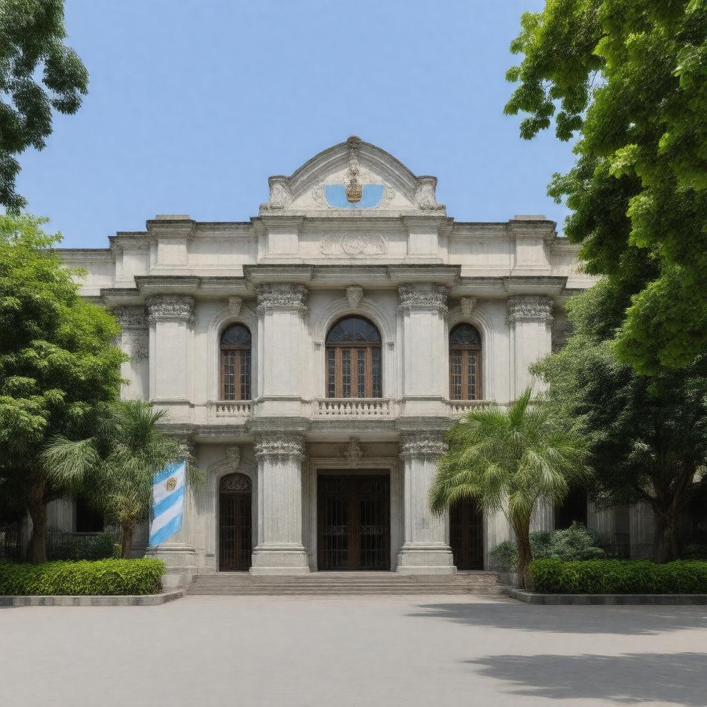 Click to view larger image AI-created image of Embassy of Argentina, New Delhi