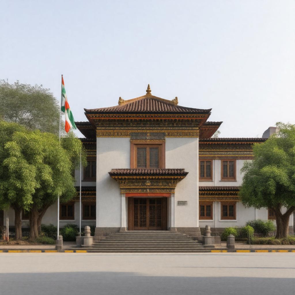 AI-created image of Embassy of Bhutan, New Delhi