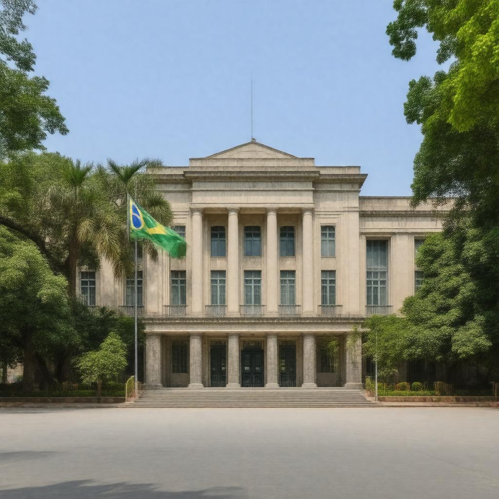AI-created image of Embassy of Brazil, New Delhi
