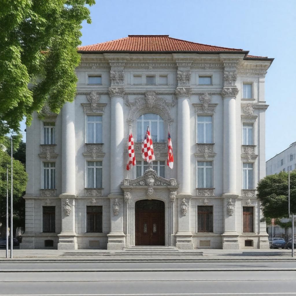 Click to view larger image AI-created image of Embassy of Croatia