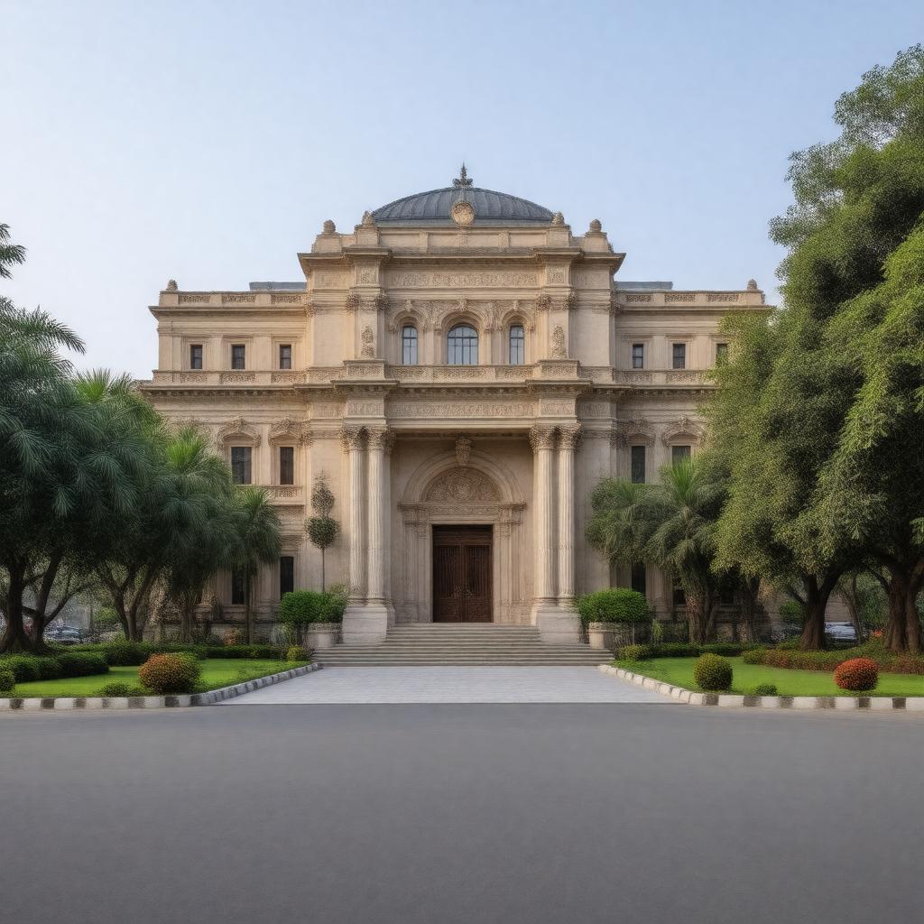 Click to view larger image AI-created image of Embassy of France, New Delhi