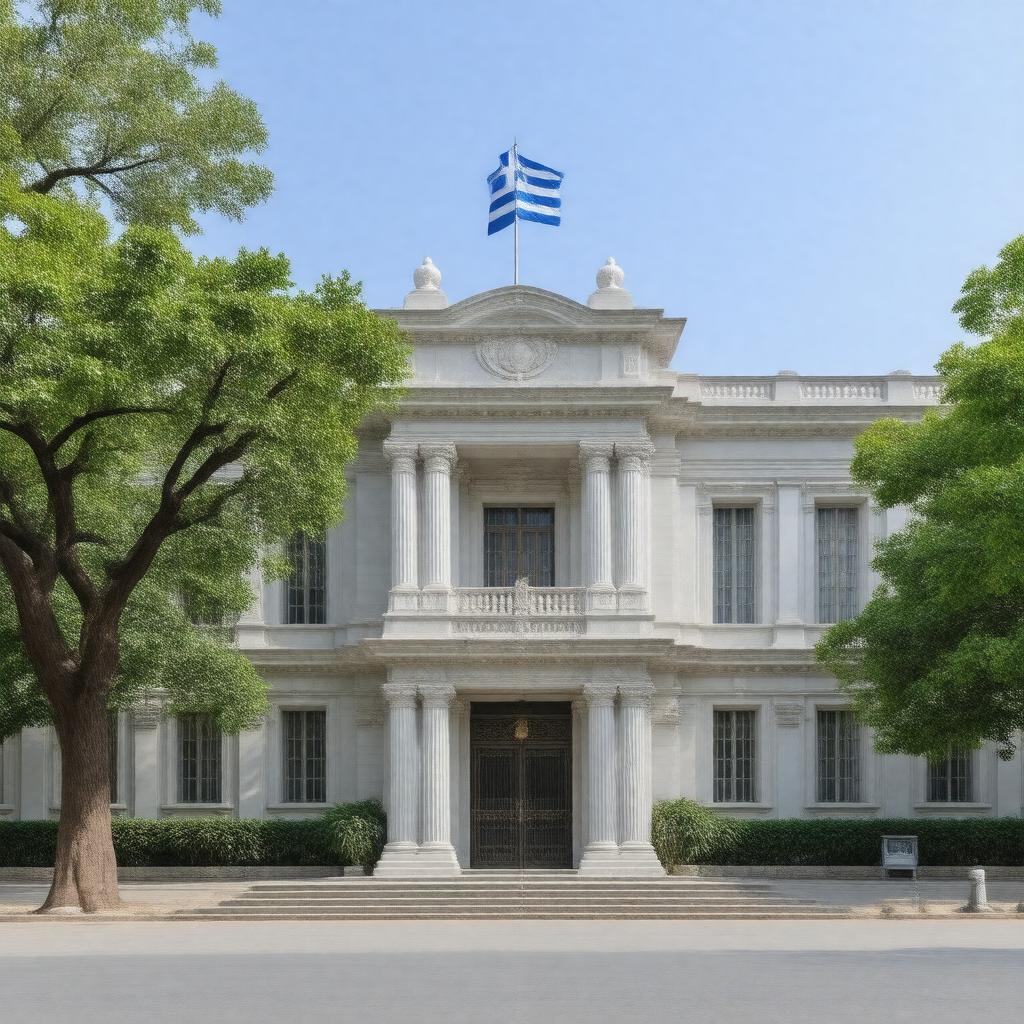 AI-created image of Embassy of Greece, New Delhi