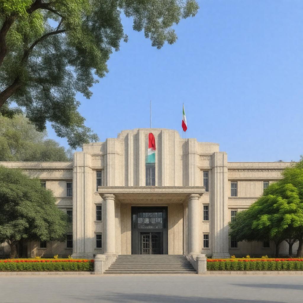 Click to view larger image AI-created image of Embassy of Hungary, New Delhi
