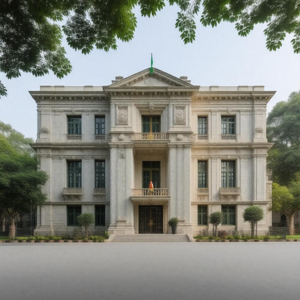AI-created image of Embassy of Ireland, New Delhi