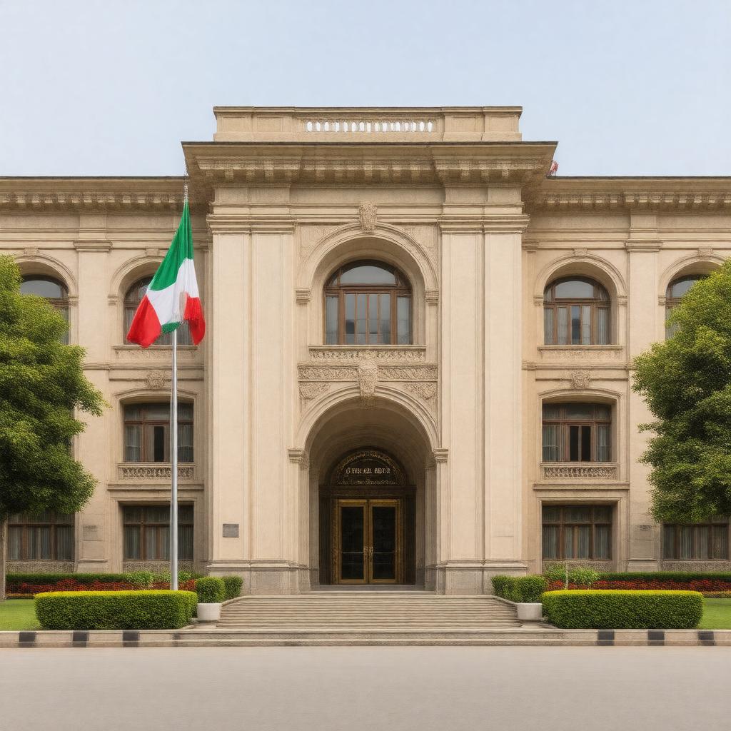 AI-created image of Embassy of Italy, New Delhi