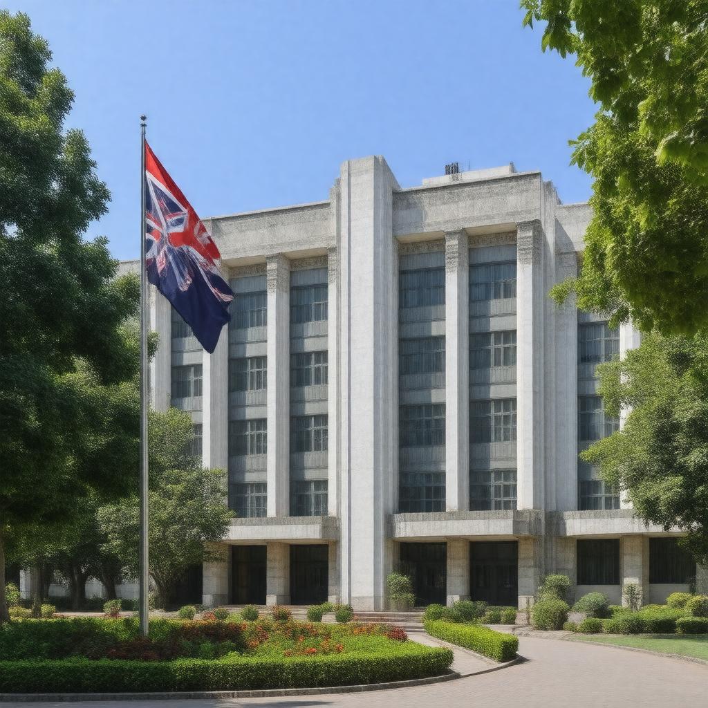 AI-created image of Embassy of New Zealand, New Delhi