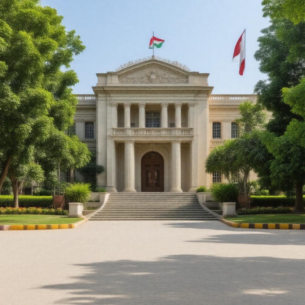 Click to view larger image AI-created image of Embassy of Peru, New Delhi