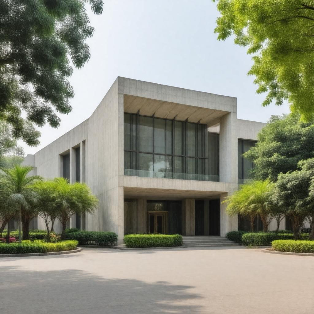 Click to view larger image AI-created image of Embassy of Qatar, New Delhi
