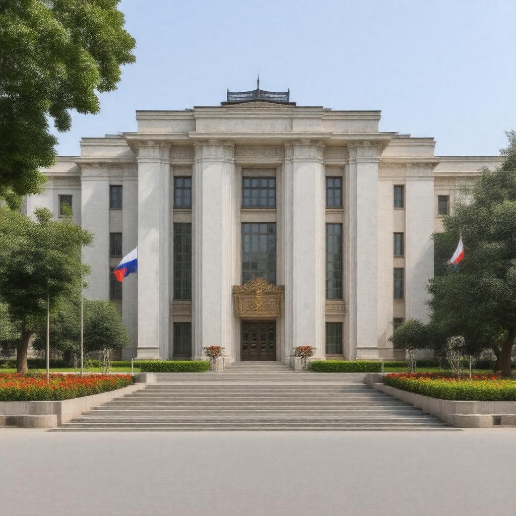 AI-created image of Embassy of Russia, New Delhi