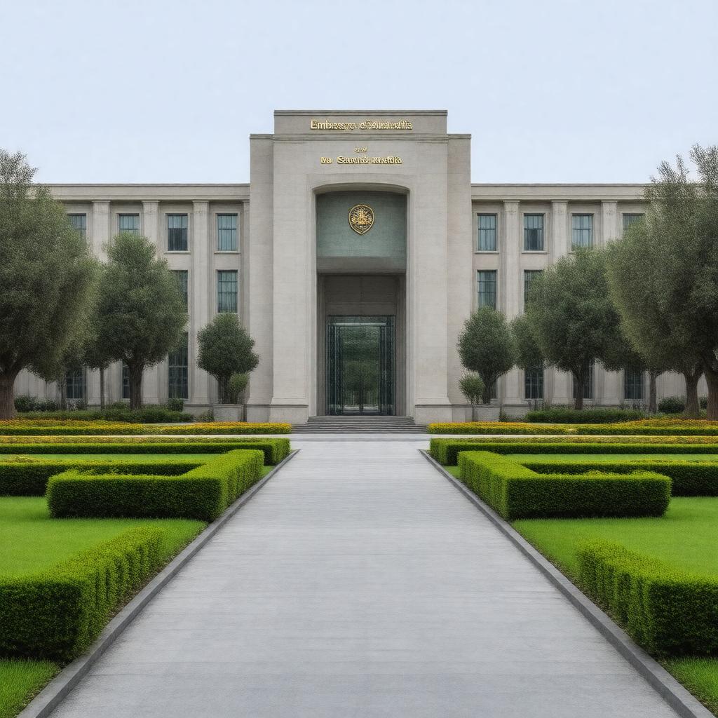 Click to view larger image AI-created image of Embassy of Saudi Arabia