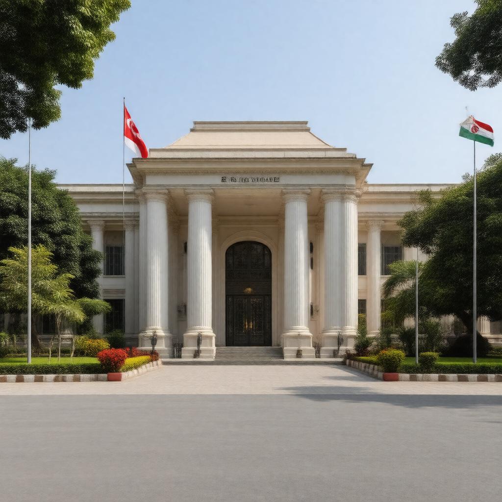 AI-created image of Embassy of Singapore, New Delhi