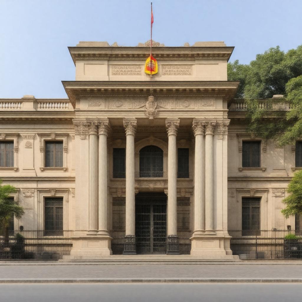 AI-created image of Embassy of Spain, New Delhi