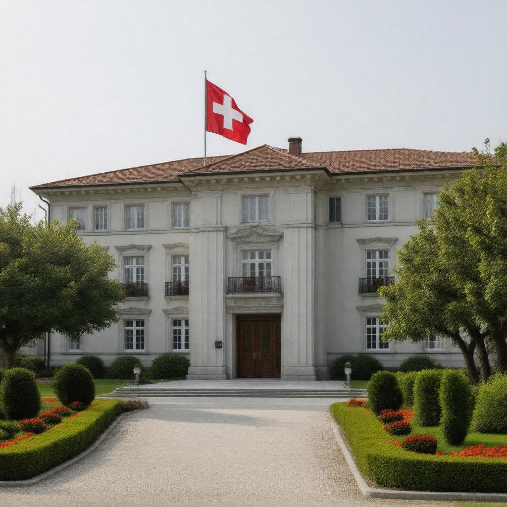 Click to view larger image AI-created image of Embassy of Switzerland