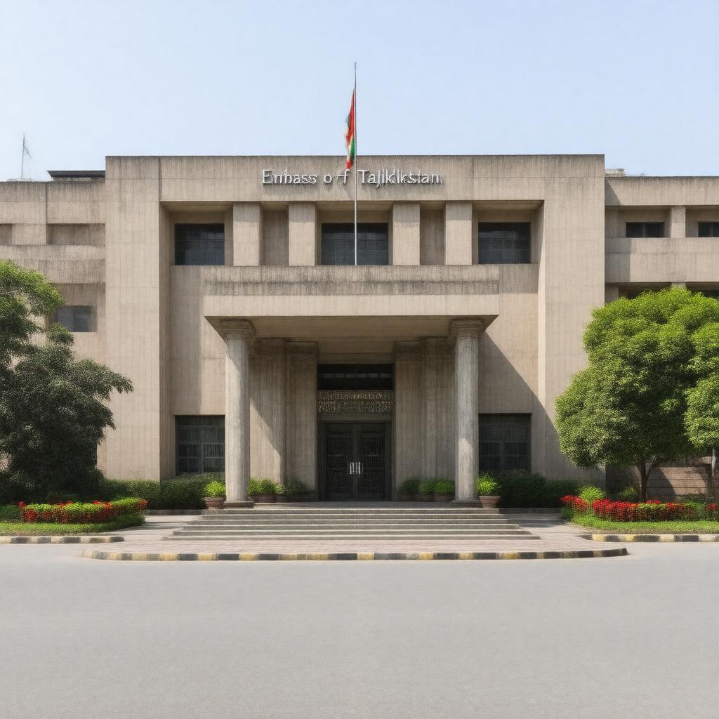 AI-created image of Embassy of Tajikistan, New Delhi