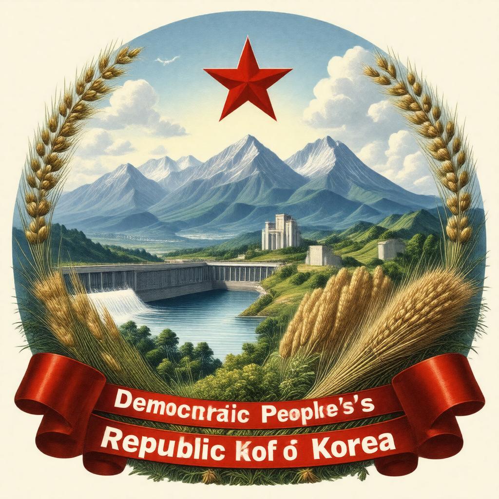 AI-created image of Emblem of North Korea