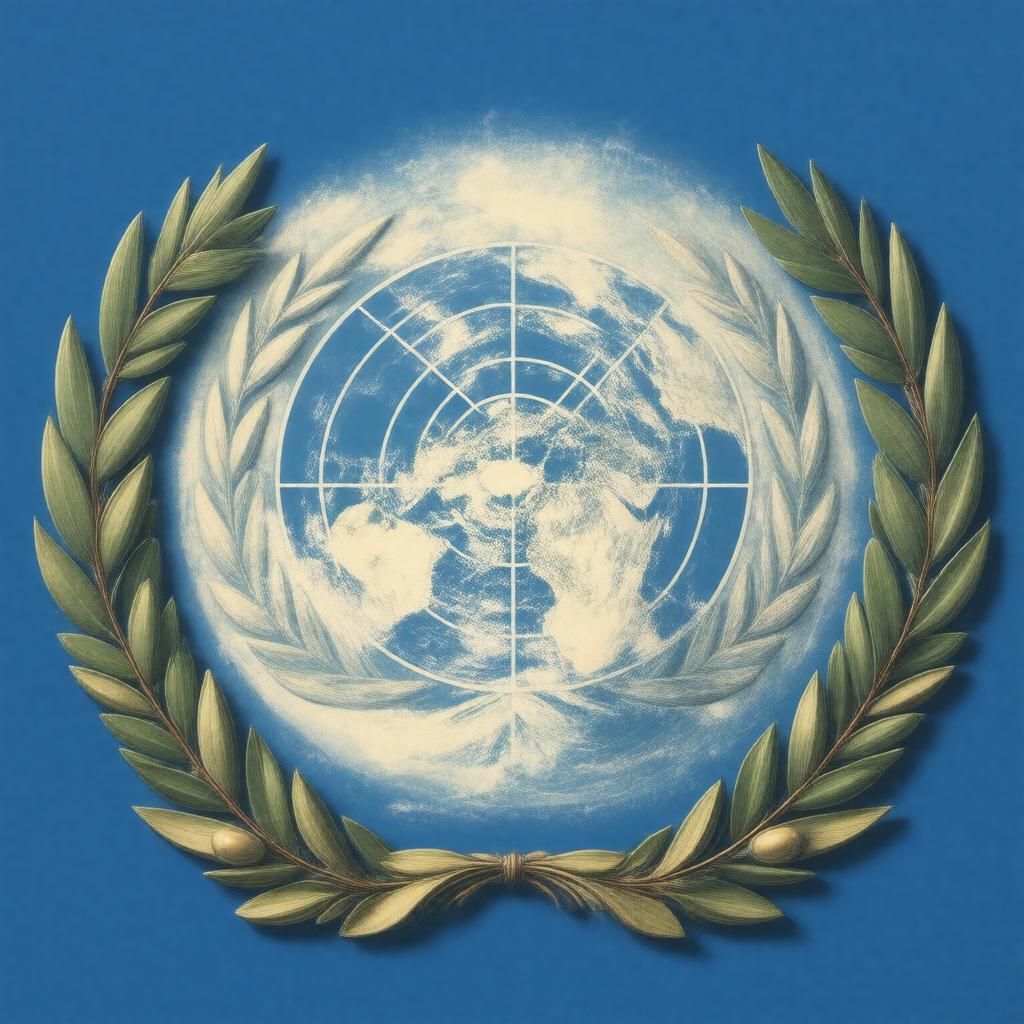 AI-created image of Emblem of the United Nations