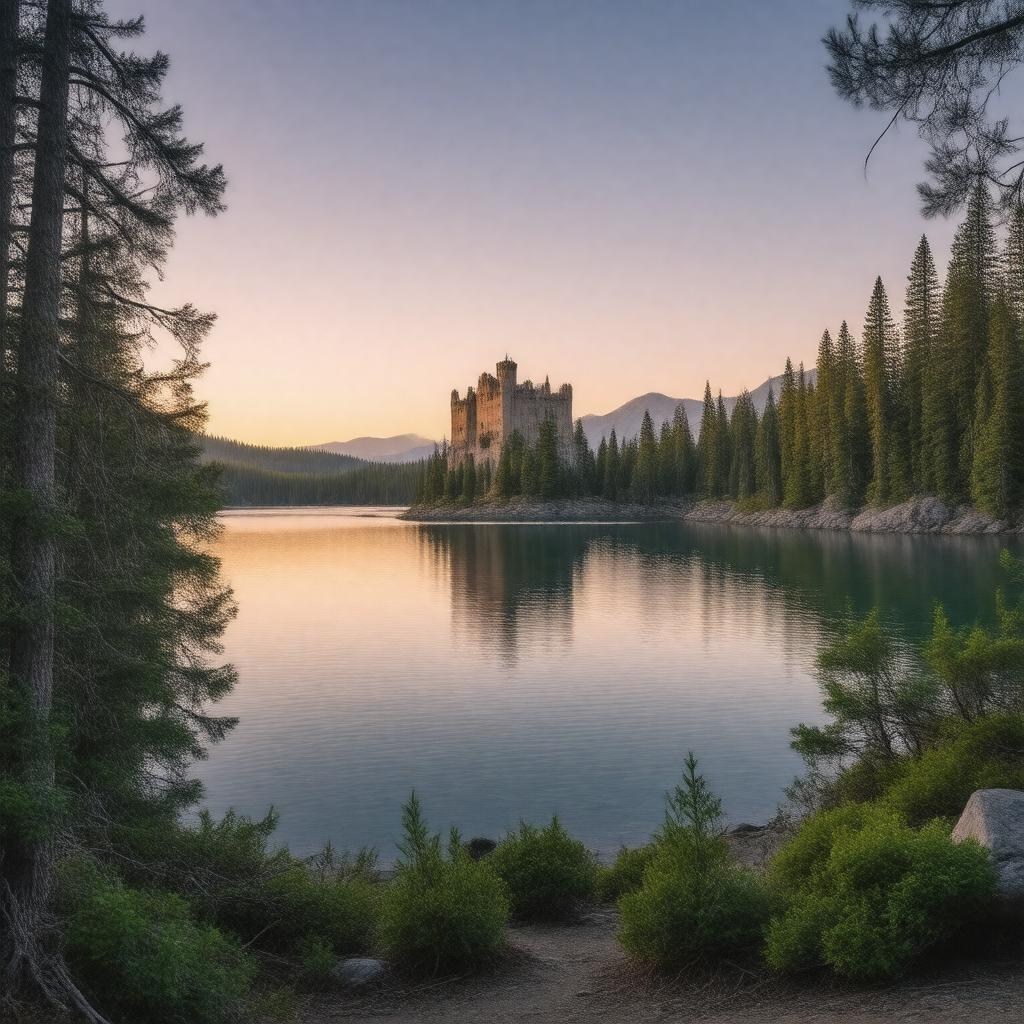 AI-created image of Emerald Bay State Park