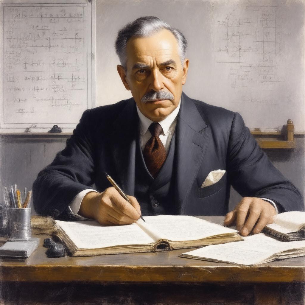 AI-created image of Emil Artin