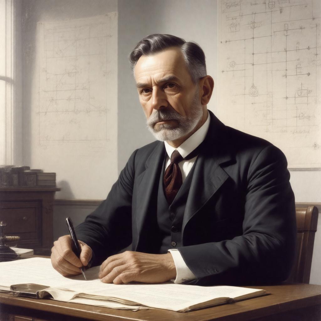 AI-created image of Emil Post