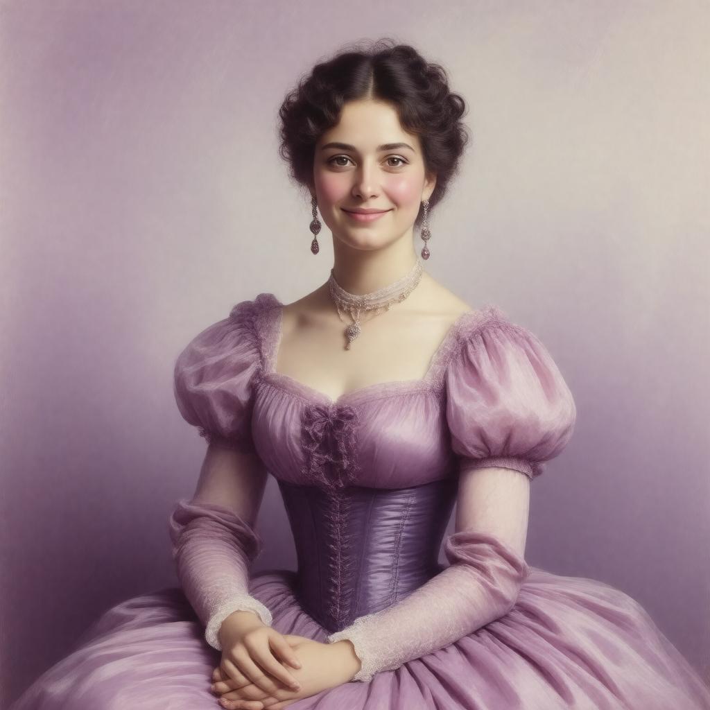 AI-created image of Emilie Charlotte Le Breton