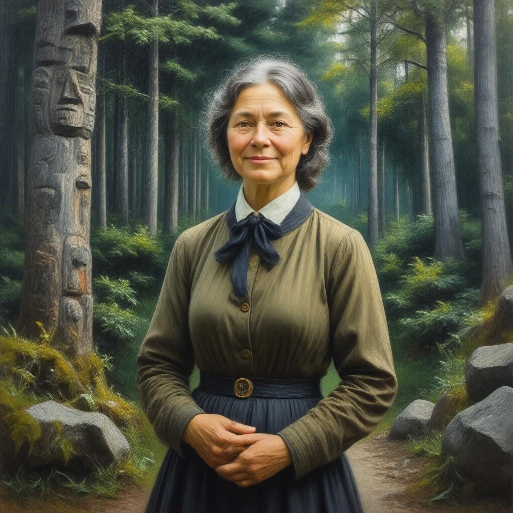 AI-created image of Emily Carr