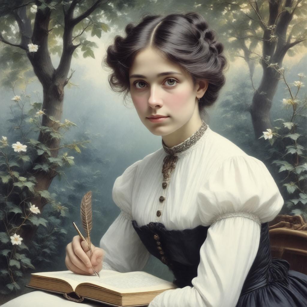 AI-created image of Emily Dickinson