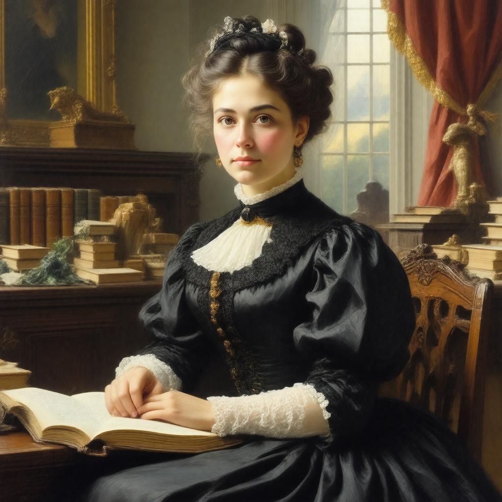 Click to view larger image AI-created image of Emily Tennyson, Baroness Tennyson