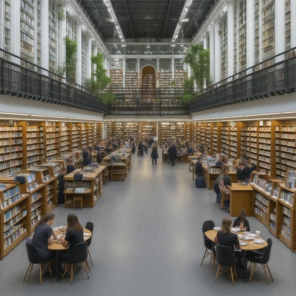 Click to view larger image AI-created image of Emily Wilding Davison Library