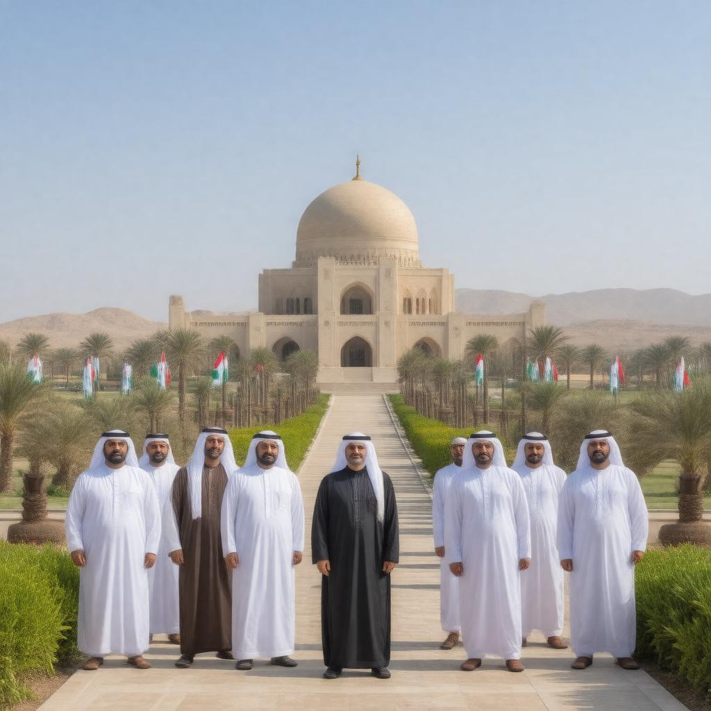 AI-created image of Emirati Royal Family