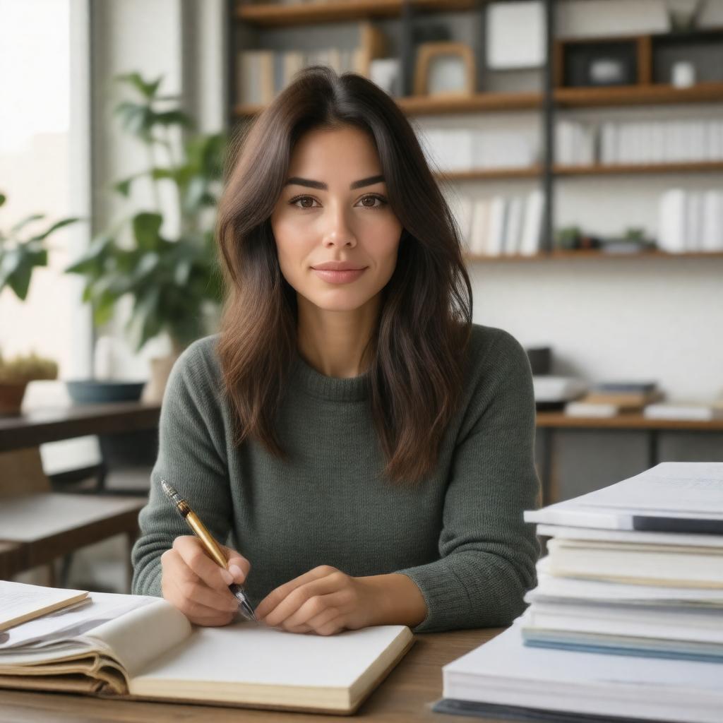 AI-created image of Emma Cline