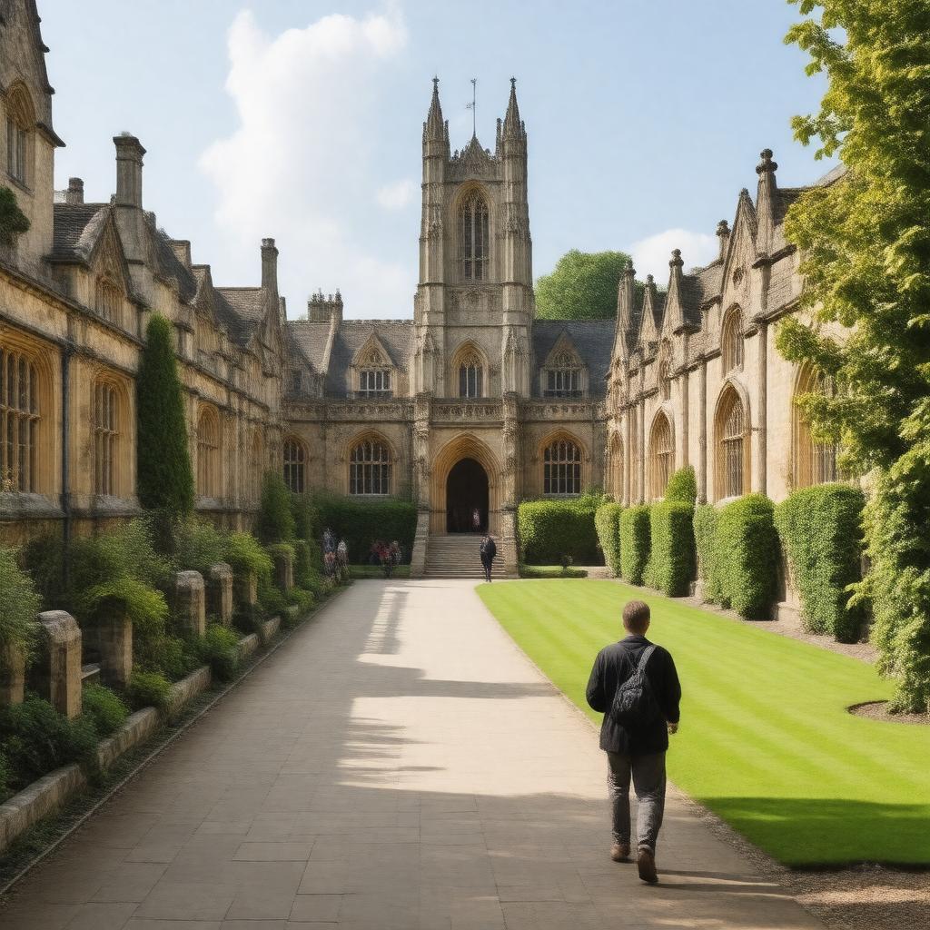 AI-created image of Emmanuel College, Cambridge