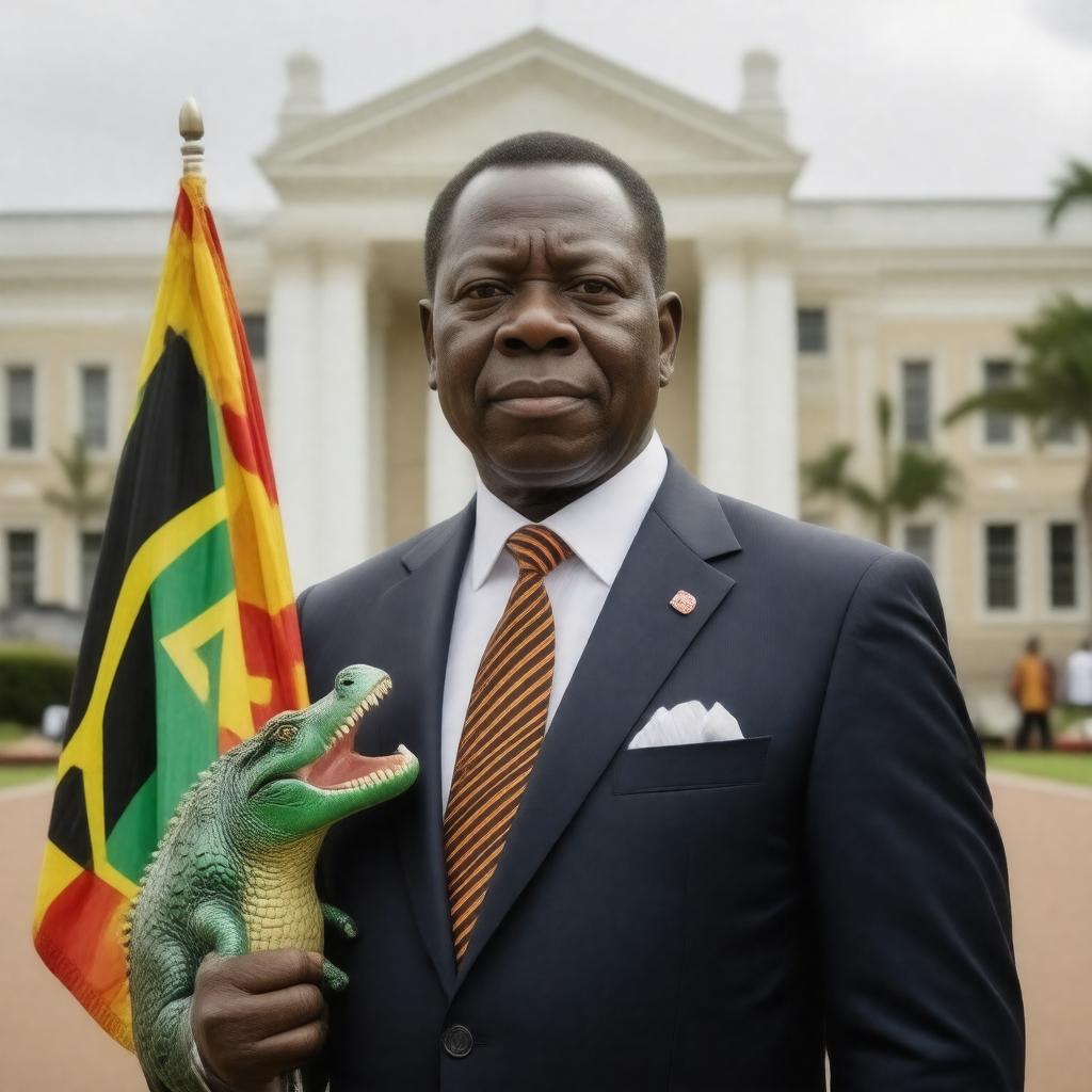 AI-created image of Emmerson Mnangagwa