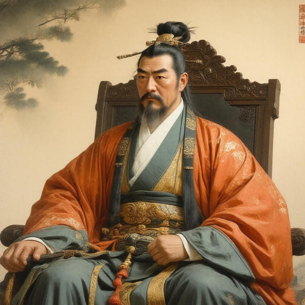 AI-created image of Emperor Go-Kashiwabara