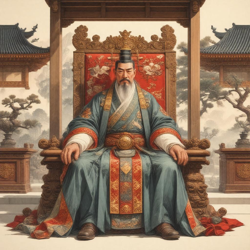 AI-created image of Emperor Go-Komatsu