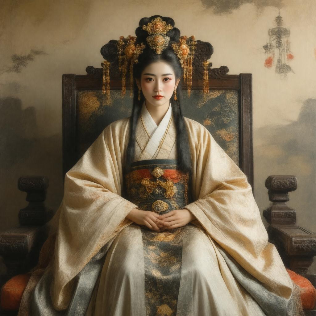 Click to view larger image AI-created image of Emperor Go-Sakuramachi