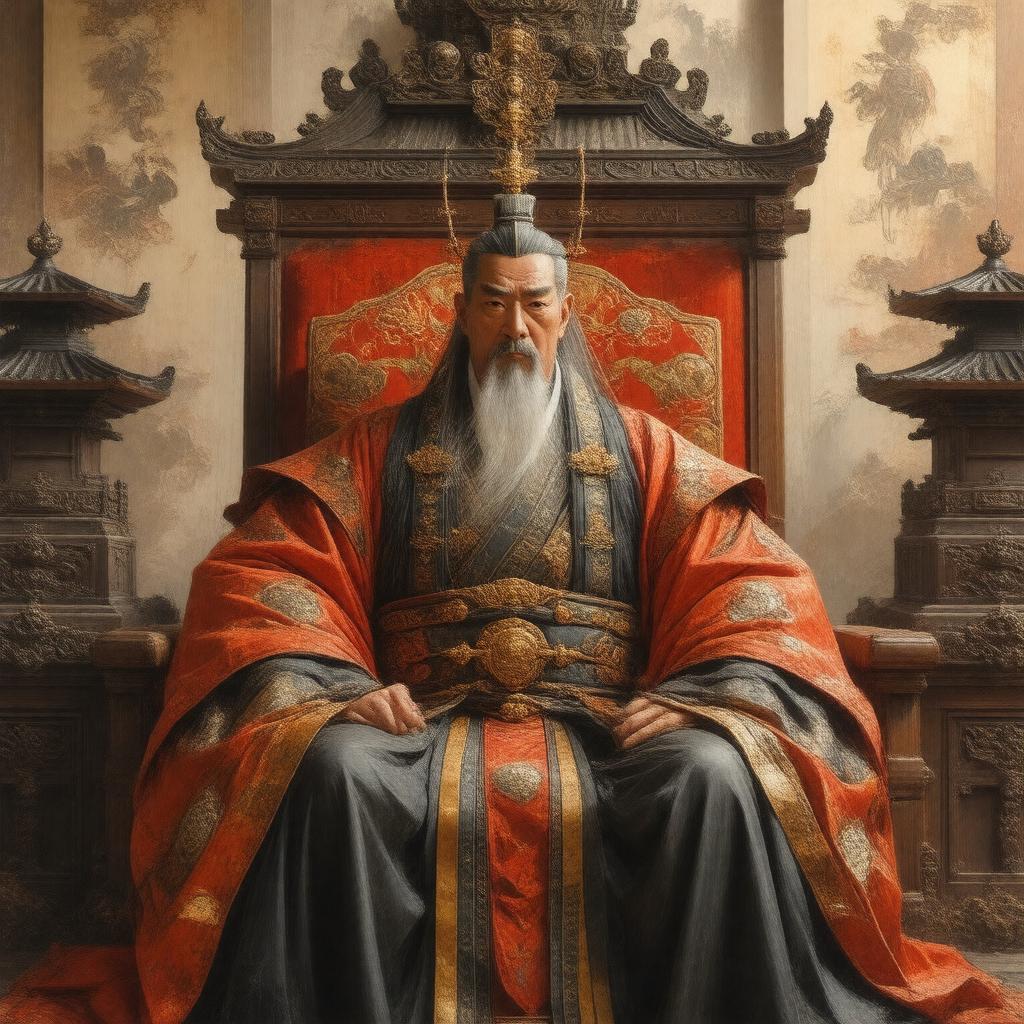 AI-created image of Emperor Go-Tsuchimikado