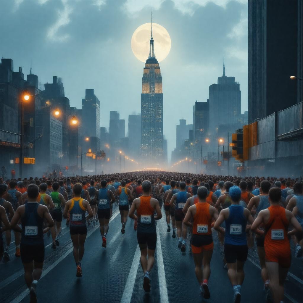Click to view larger image AI-created image of Empire State Building Run-Up